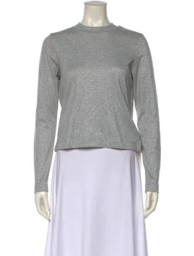 Pre-owned Won Hundred Crew Neck Sweater In Gray