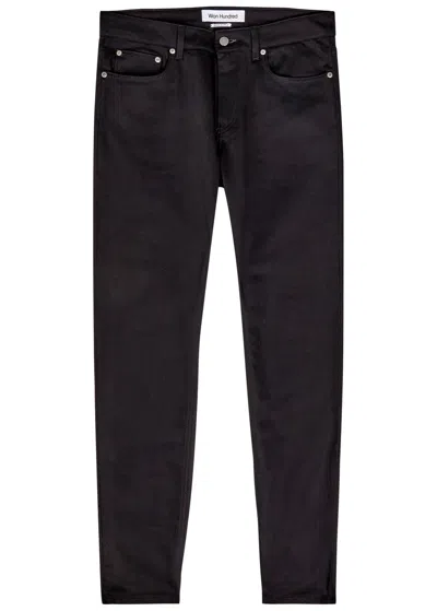 Won Hundred Dean Slim-leg Jeans In Black