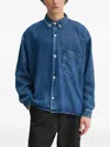 Won Hundred Denim Button-down Shirt In Blue
