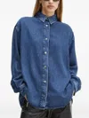 Won Hundred Denim Button-fastening Shirt In Blue