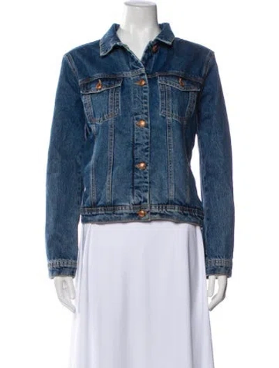 Pre-owned Won Hundred Denim Jacket In Blue