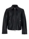 Won Hundred Dutton Leather Jacket In Black