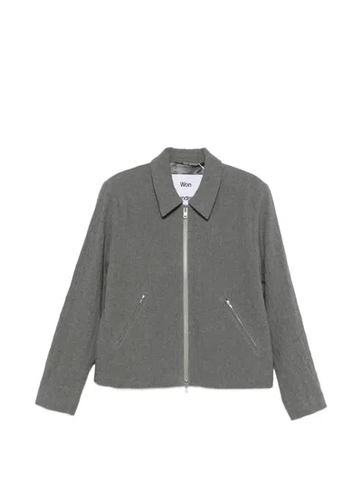 Won Hundred Dutton Zip-up Jacket In Gray