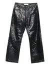 Won Hundred Genoa Leather Pants In Black