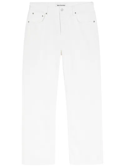 Won Hundred Genoa Relaxed Straight-leg Denim Jeans In White