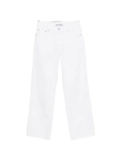Won Hundred Genoa Straight W Flare Leg Wht Jean In White
