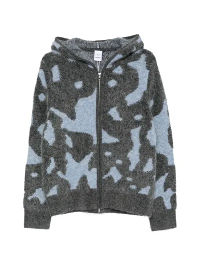 Won Hundred Glasgow Intarsia-knit Hooded Cardigan In Multi