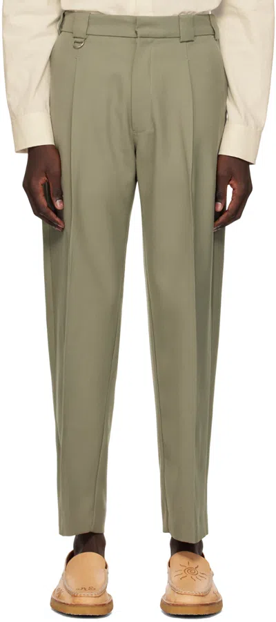 Won Hundred Green Lance Trousers In Vetiver