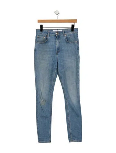 Pre-owned Won Hundred High-rise Skinny Leg Jeans In Blue