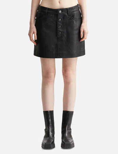 Won Hundred Kami Leather Skirt