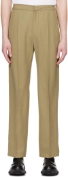 Won Hundred Khaki Simon Trousers In Covert Green