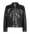 Won Hundred Leather Dutton Jacket In Black