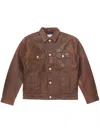 Won Hundred Leather Jacket In 褐色