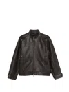 Won Hundred Linea Leather Jacket In Black