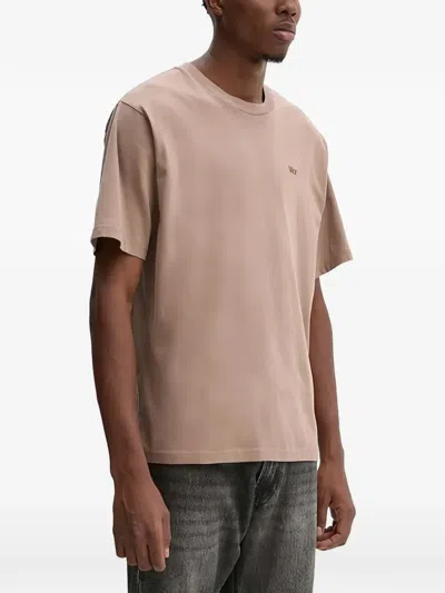 Won Hundred Logo-detail T-shirt In Brown