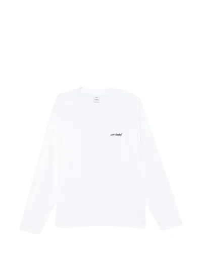 Won Hundred Logo-embroidered Long-sleeve T-shirt In White