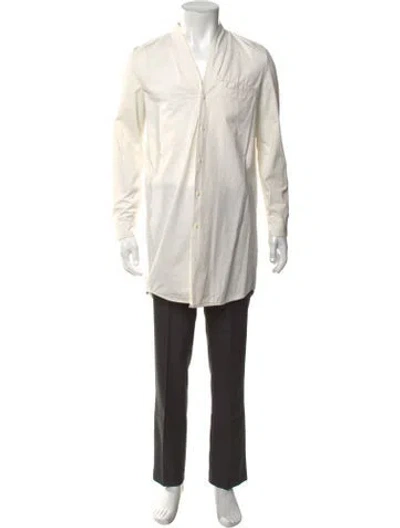 Pre-owned Won Hundred Long Sleeve Shirt In White