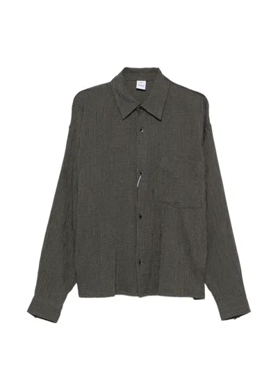 Won Hundred Maza Check Shirt In Gray
