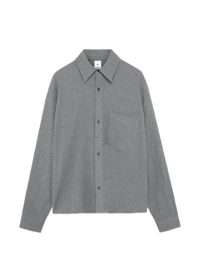 Won Hundred Maza Patch-pocket Shirt In Gray