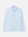Won Hundred Maza Striped Cotton-poplin Shirt In Blue