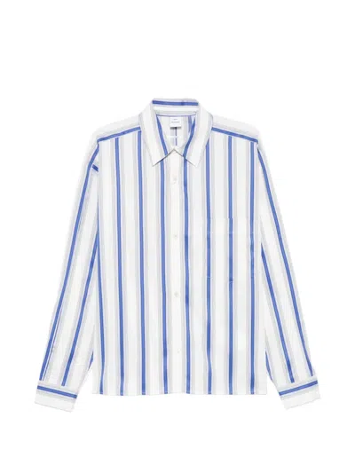 Won Hundred Maza Striped Shirt In White