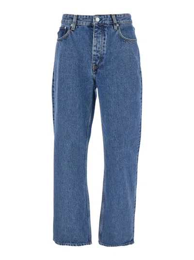 Won Hundred Men's Straight-leg Denim Jeans With Belt Loops In Blu