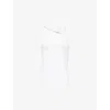 Won Hundred Mens Ami Ribbed Stretch-cotton Tank Top Bright White