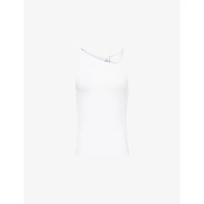 Won Hundred Mens Ami Ribbed Stretch-cotton Tank Top Bright White