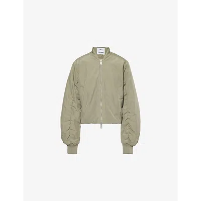 Won Hundred Mens  Opal Bomber Oversized-fit Bomber Jacket In Vetiver