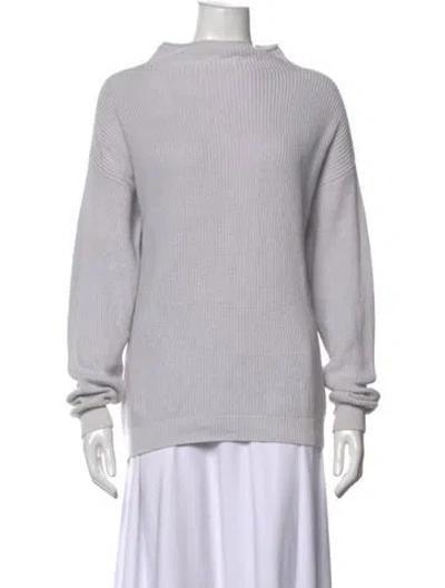 Pre-owned Won Hundred Mock Neck Sweater In Grey