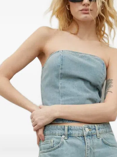 Won Hundred Open-back Top In Blue