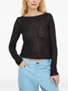 Won Hundred Open-knit Sweater In Black