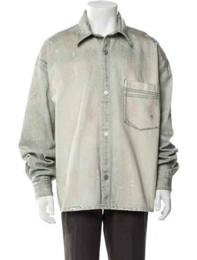 Pre-owned Won Hundred Printed Jacket W/ Tags In Green