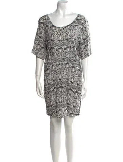 Pre-owned Won Hundred Printed Mini Dress In Multi