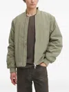 Won Hundred Quilted Bomber Jacket In Green