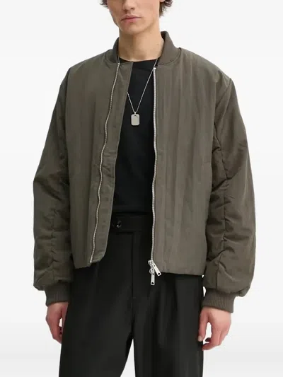 Won Hundred Quilted Bomber Jacket In Green