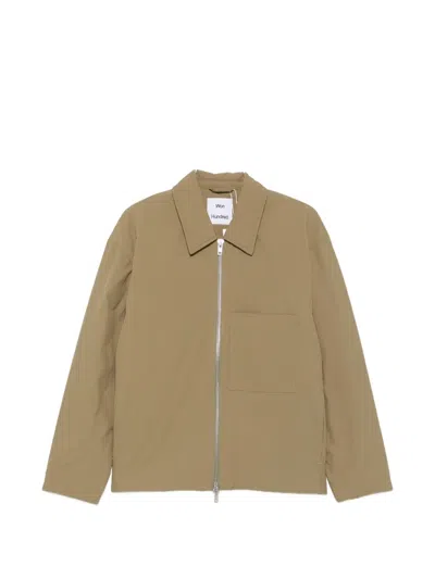 Won Hundred Saywer Zip-fatsening Jacket In Brown