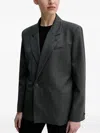 Won Hundred Single-button Long-sleeve Jacket In Gray