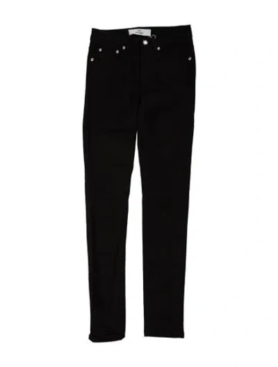 Pre-owned Won Hundred Skinny Leg Pants In Black