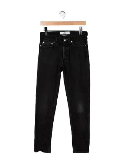 Pre-owned Won Hundred Slim Fit Jeans In Black