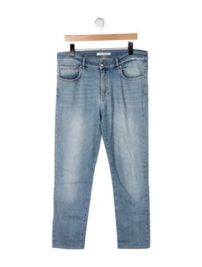 Pre-owned Won Hundred Slim Fit Jeans In Blue