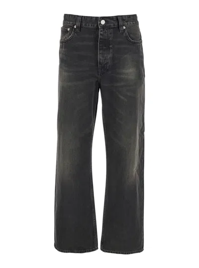 WON HUNDRED BLACK JEANS WITH BELT LOOPS IN DENIM MAN