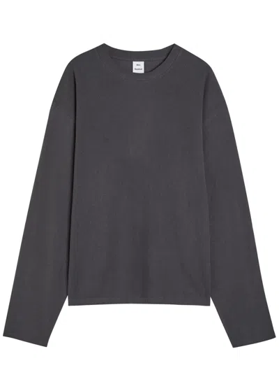 Won Hundred Steven Cotton-knit T-shirt In Gray