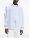 Won Hundred Stripe-pattern Shirt In Blue