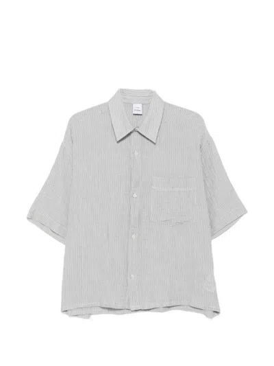 Won Hundred Striped Short-sleeve Shirt In Neutral