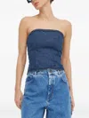 Won Hundred Tie-back Strapless Top In Blue