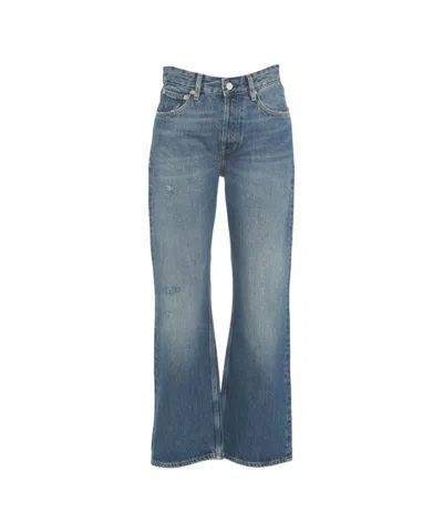 Won Hundred Wide Leg Baggy Jeans With Classic Five-pocket Design In Blue