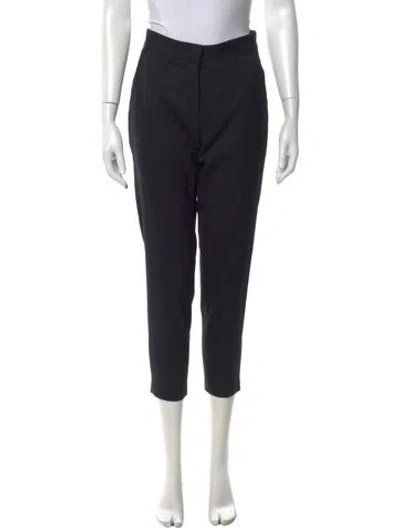 Pre-owned Won Hundred Wool Straight Leg Pants In Black