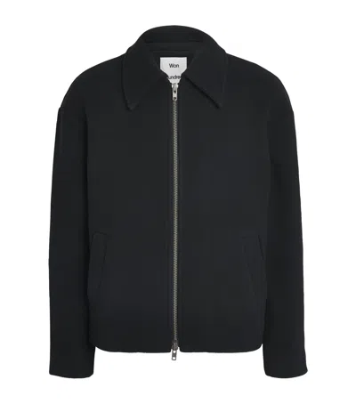 Won Hundred Wool-blend Sebastian Jacket In Black