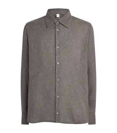 Won Hundred Wool-viscose Adriel Shirt In Brown